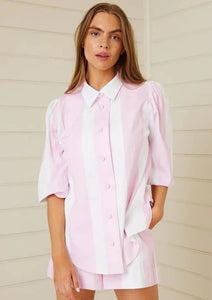 PAPERSHELL SHIRT - Pink/White