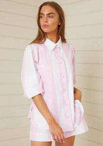 PAPERSHELL SHIRT - Pink/White