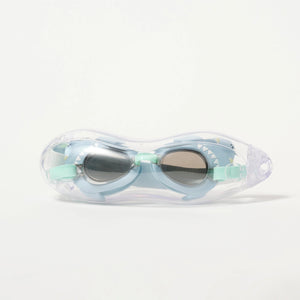 Mini Swim Goggles - Salty the Shark Aqua