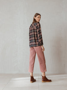 Flannel Blouse in Marino