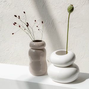 Pebbles Vase - White