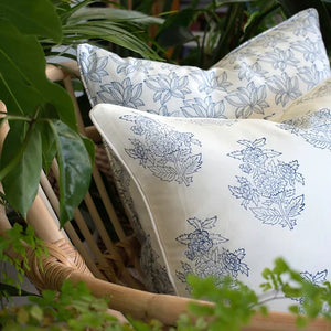 Blue Gardenia Cushion