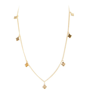 CLOVER CHARM NECKLACE - Gold